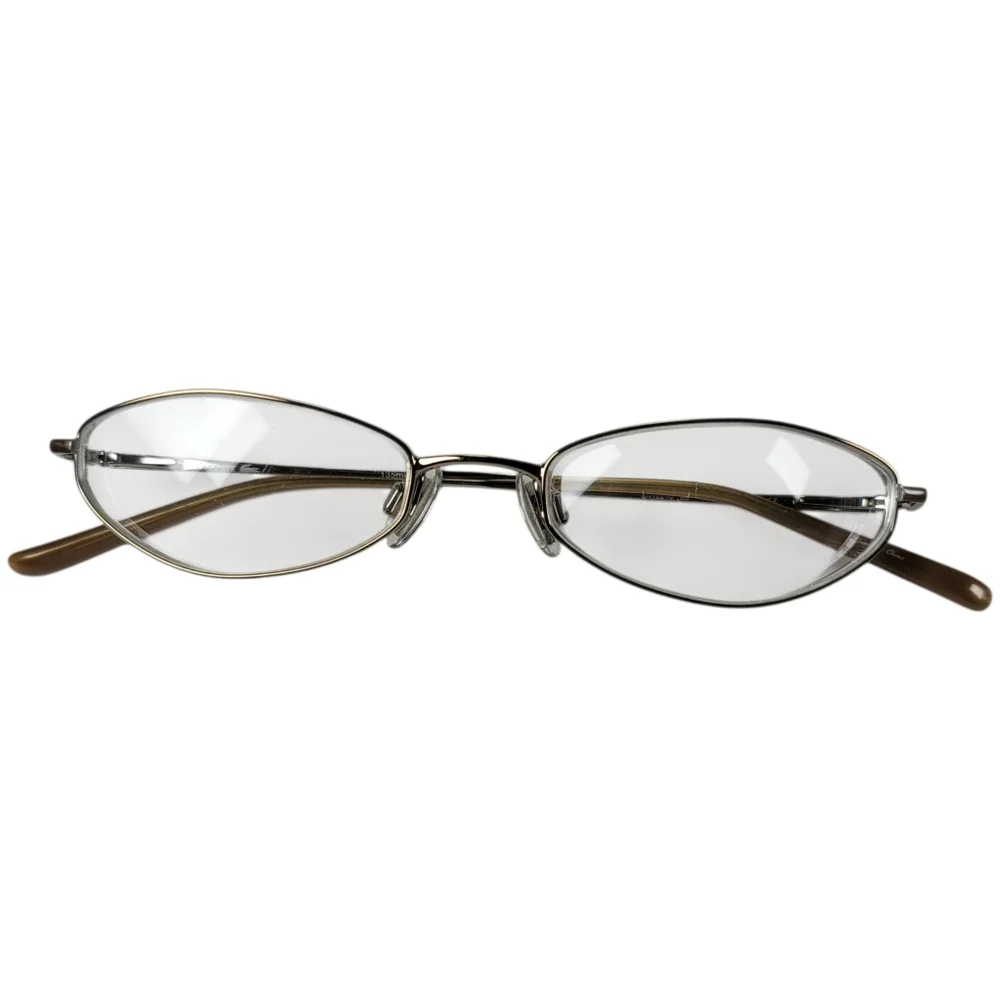 Lacoste Eyeglasses Frames‎ Only LA 12216 LB Brown 48-17-135 Slim Oval Wire Frame